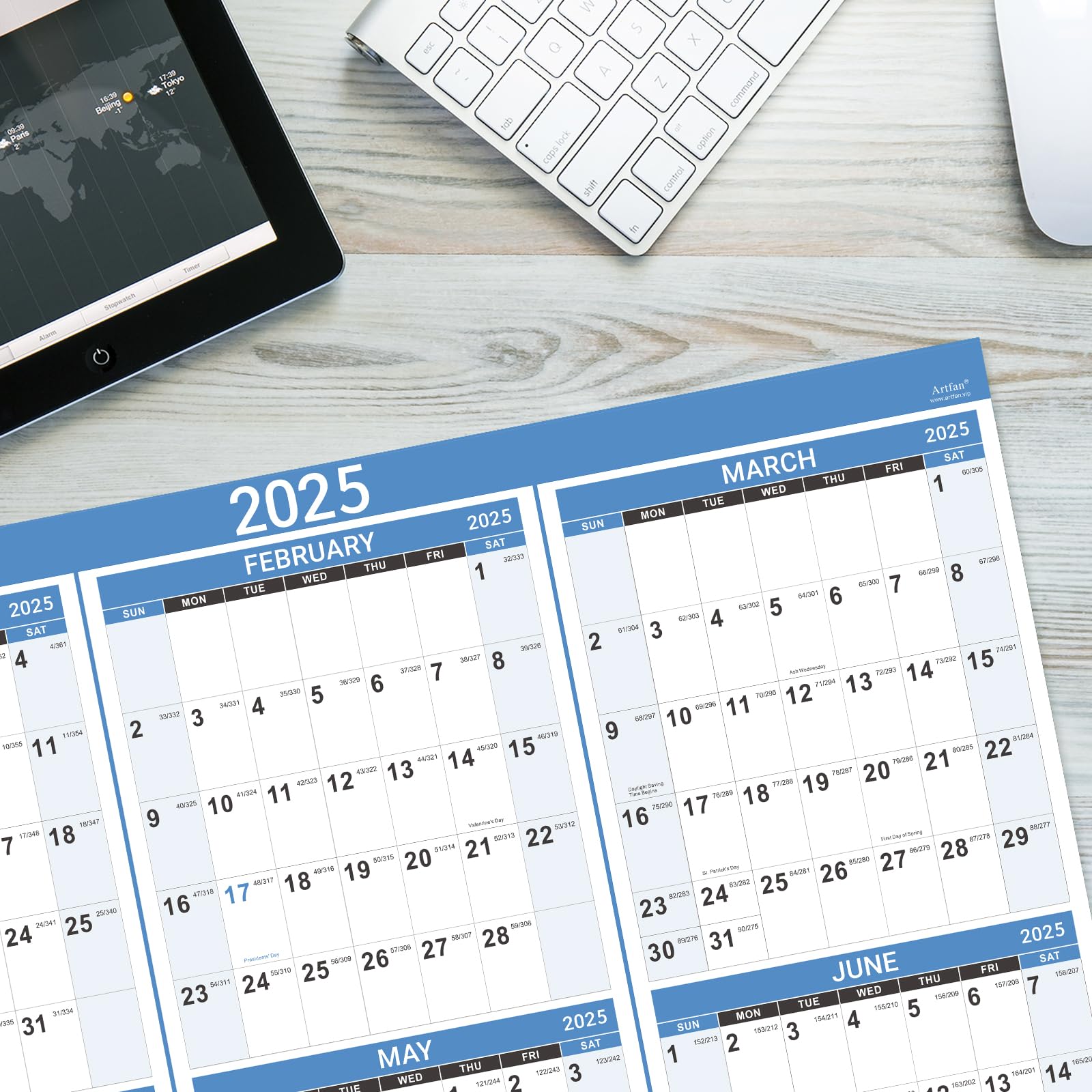 amazon-com-2025-yearly-wall-calendar-yearly-wall-calendar-2025-2025-wall-calendar-with-julian-date-from-jan-2025-to-dec-2025-thick-paper-vertical-34-8-x-22-8-open-haze-blue-office-products