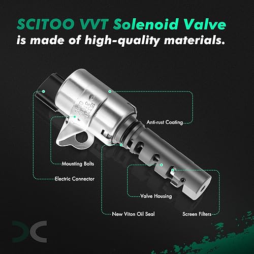 Miniatura 4 de SCITOO Solenoide de sincronización variable de control (VVT) 2003-2009 para Toyota para 4Runner 2007-2009 para Toyota FJ Cruiser 2007-2009