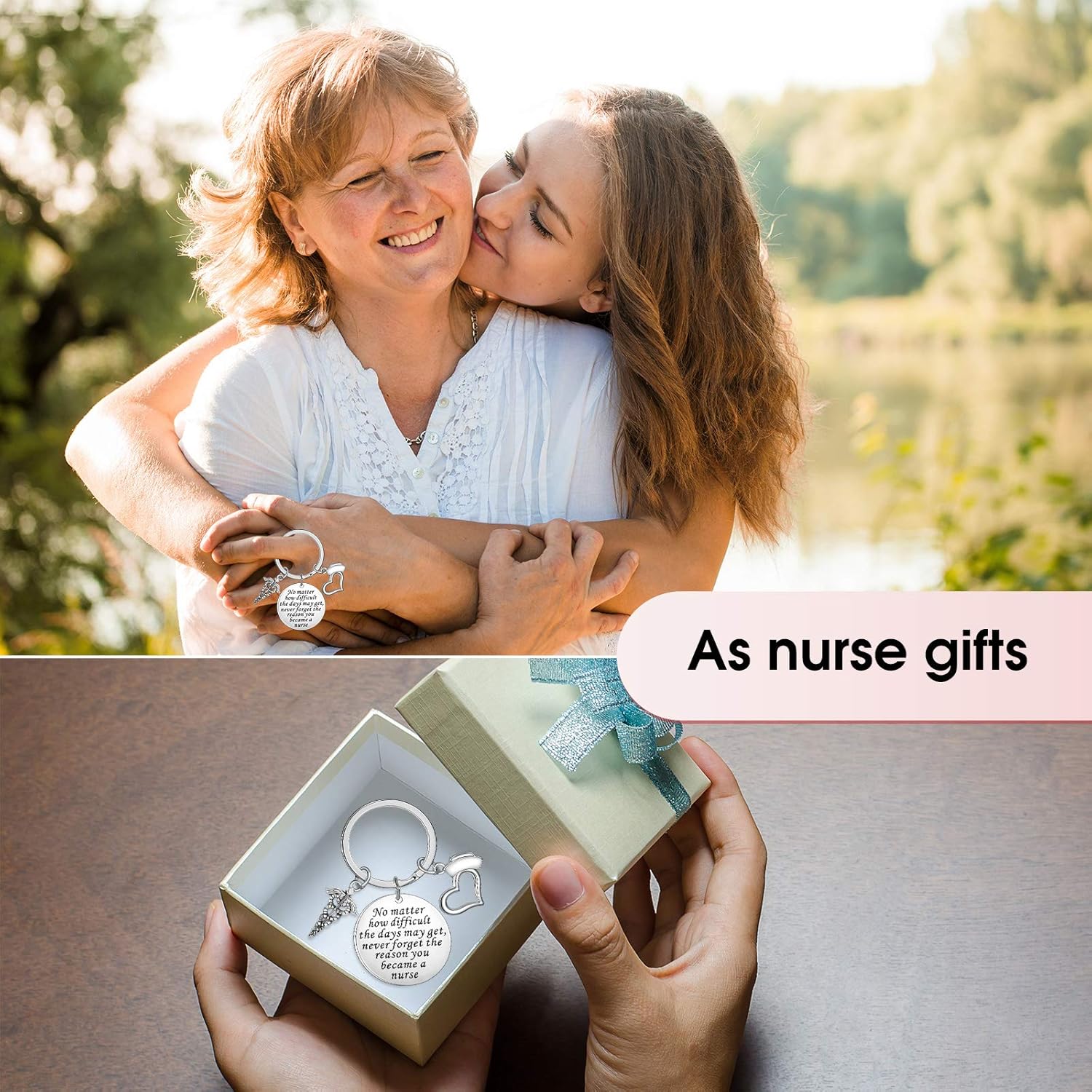 Hicarer 6 Pcs Nurse Keychains Nurse Week Appreciation Gifts Nursing Students Employee Gifts for Medical Doctor Rn Practitioners - Image 3