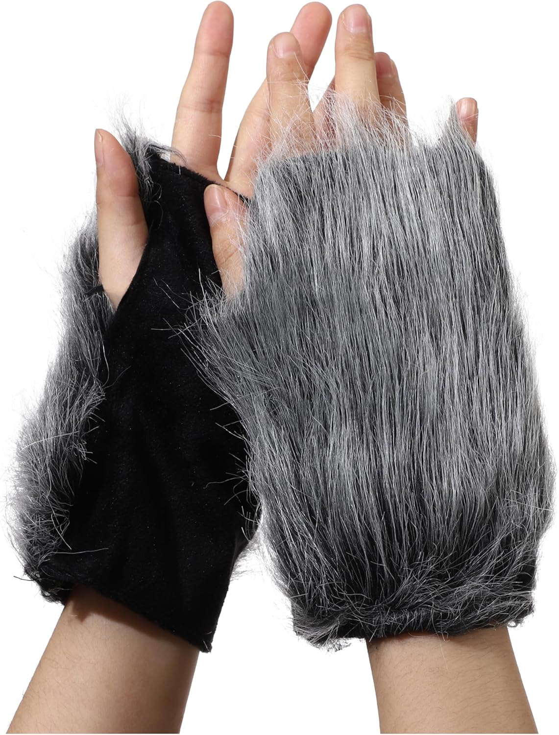 Cat Fox Wolf Mask Tail and Paws Gloves Set for Adult Kids Women Furry Animal Halloween Cosplay Party Costume Accessory - Image 5