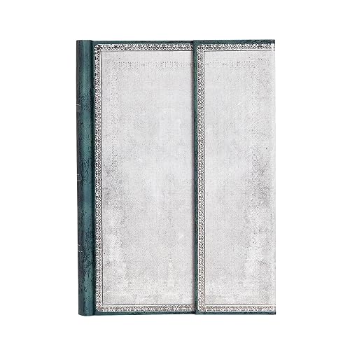 Paperblanks Cuadernos de Tapa Dura Sílex Blanco | Rayado | Midi (130 × 180 mm)