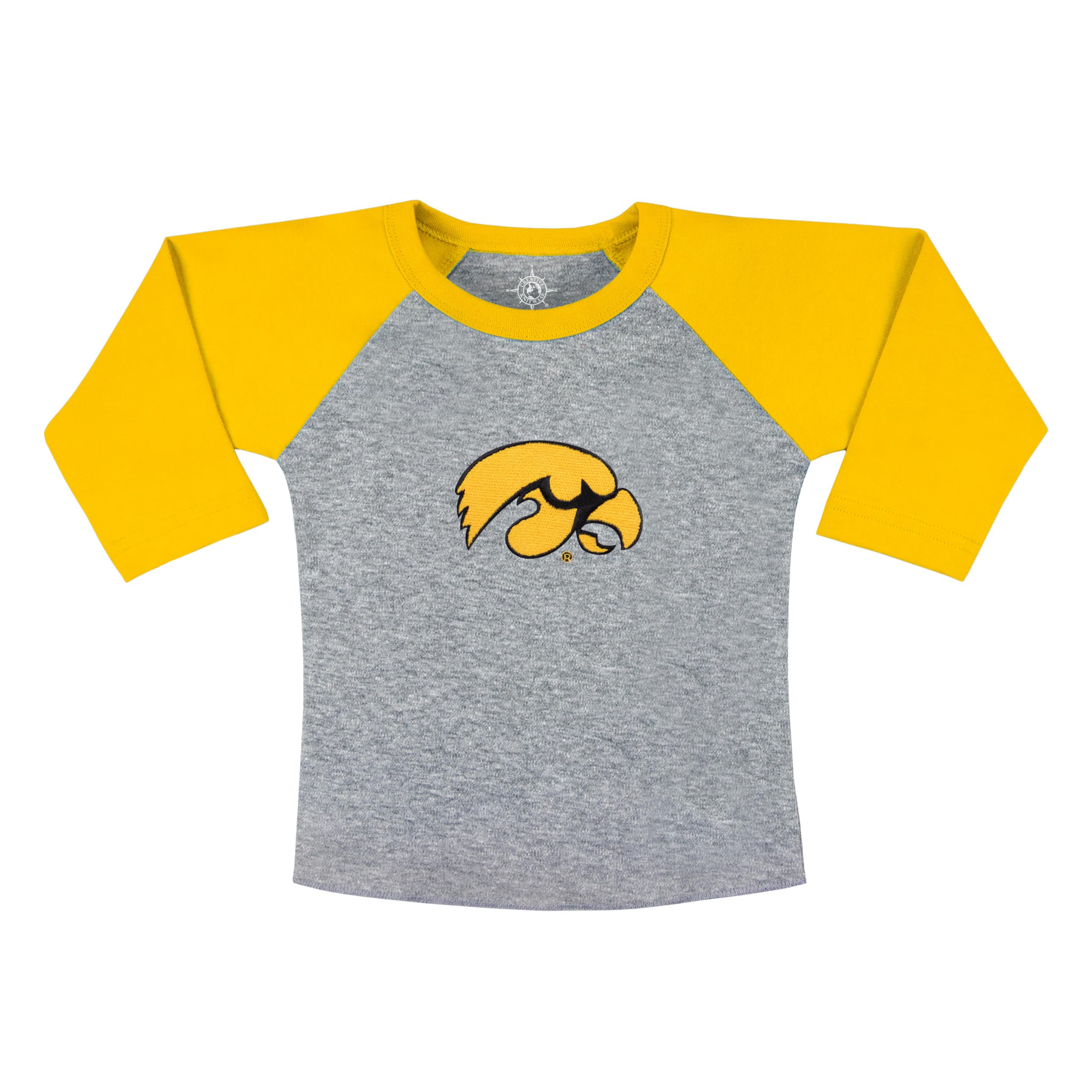 College Baby NCAA Infant and Toddler Baseball Shirt Raglan 3/4 Length Sleeve