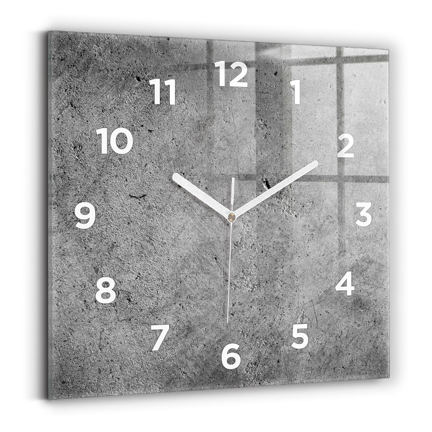 Horloge numérique analogique Wallfluent 30x30 cm contre les tics-tacs