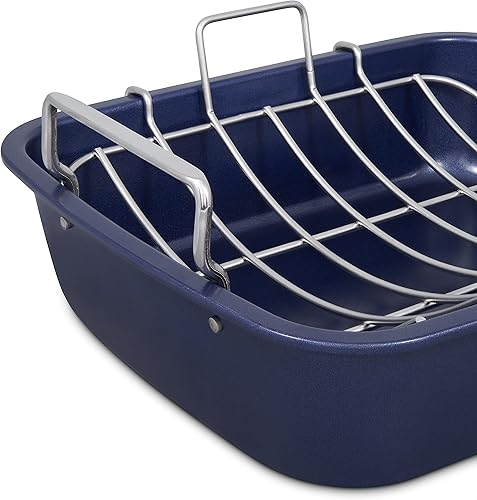 Vista 41 de Zyliss E980197 - Lata antiadherente de base suelta 9.8 in/10 pulgadas Acero al carbono Azul oscuro Lata para pasteles, molde