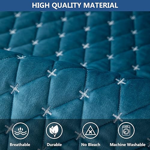 Miniatura 3 de Eismodra Fundas para reposabrazos, funda de sofá, fundas para respaldo, fundas antideslizantes para sillón para perros, gatos y mascotas, sofá