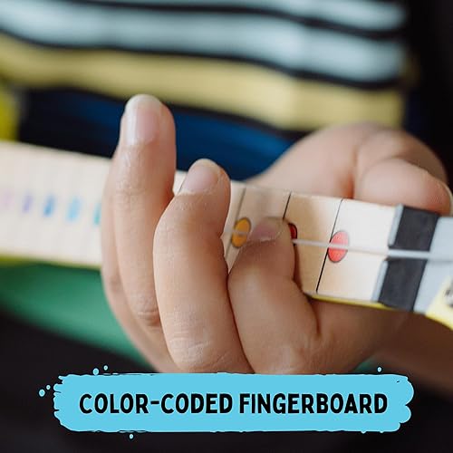 Miniatura 7 de Guitarra Leopardo - La forma más fácil de comenzar y aprender guitarra - 1 instrumento de juguete de cuerda para niños introducción perfecta a la