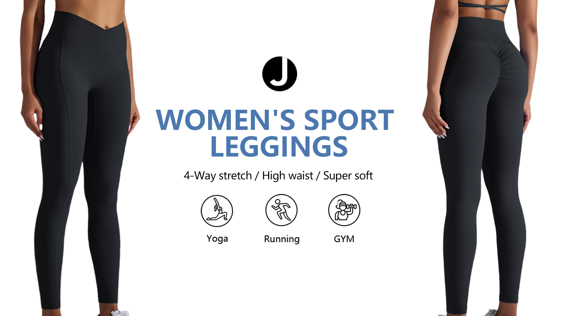ATRACTIVOLL Sportlegging voor dames, naadloos, ondoorzichtige yogabroek, hoge taille, hardloopbroek, lang, buikweg, training, fitnessbroek, roze, XL