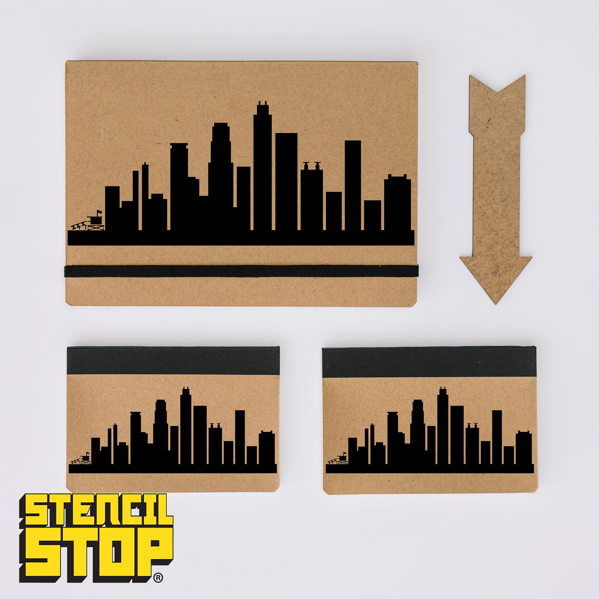 Amazon.com : Stencil Stop Los Angeles Skyline Stencil - Reusable 