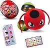 Miraculous Ladybug, 4-1 Capsule Collectible Toy, [PACK OF 2], Surprise Miraball with expanding Plush Kwami, Collectible Character Metal Case, Glittery Stickers & hanging Display Ribbon
