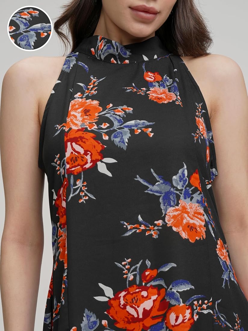 Buy Tokyo Talkies Women Sleeveless Halter Neck Casual FIT