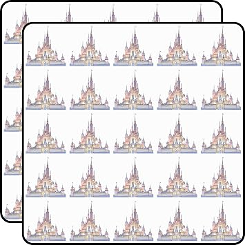 Castle Scrapbook Stickers Vinyl Decals 1" Size 50-Pack for Journals, Cards, Crafts