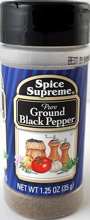 Spice Supreme Ground Pepper Black