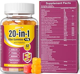 Fiber Gummies for Women - 9-in-1 Prebiotic Fiber Supplement with Psyllium Husk, Inulin, ACV & Vitamins for Hormonal Balance, Gut Health & Immunity - Sugar-Free Keto Daily Digestive Support
