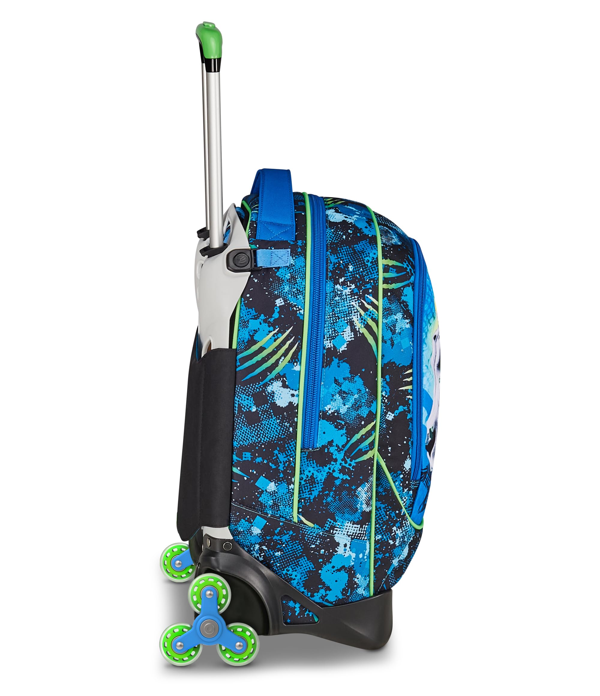 SJ GANG STYLE JAM GANG Trolley New Tech, 33 L, Triplo Uso, Zaino Sganciabile, Doppio Scomparto, Spallacci a Scomparsa, Tasca Porta Borraccia, Scuola e Tempo Libero, Turchese Fluo, Bambini, blu
