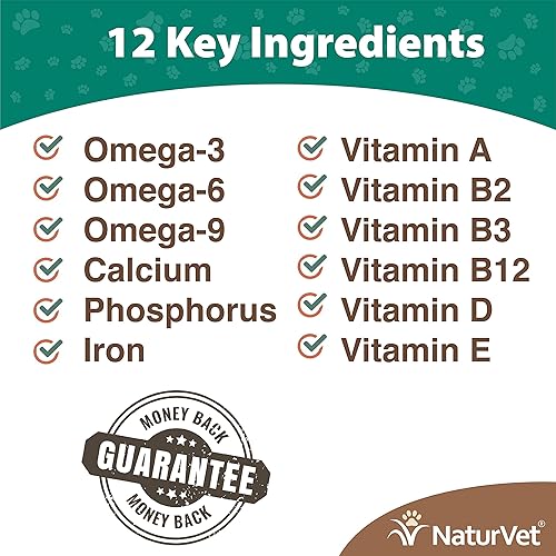 Miniatura 2 de NaturVet Kelp Help Plus Omegas - Suplemento para piel y pelaje para perros y gatos en polvo fabricado en los Estados Unidos 4 libras