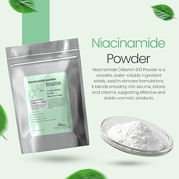 Pure Niacinamide Powder for Skin Care (Vitamin B3) DIY Niacinamide Serum, Niacin Powder (1 Ounce / 28 Gram) Cosmetic Grade