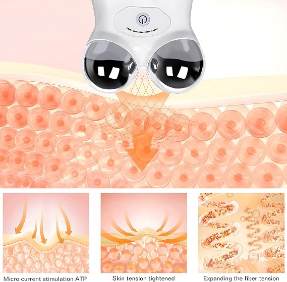 Micro Current Facial Device, Lifting & Firming, Collagen Regeneration, V Face Shape, Micro Sculpting Device for Face & Neck, Micro Current Facelift Device for Improving Fine Lines, Loosening Skin