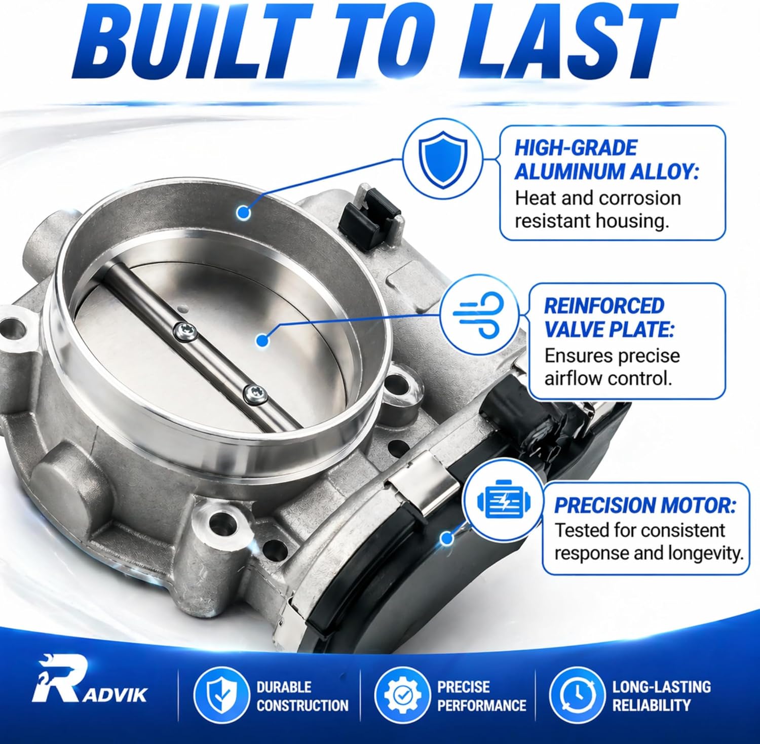 Electronic Throttle Body Assembly 5184349AC Compatible with Chrysler 200 300 Pacifica Voyager, Dodge Charger Journey Durango, Jeep Cherokeer, Ram 1500 ProMaster V6 3.6L Repalce# 5184349AB