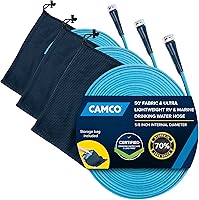 Vista 11 de Camco EVOFlex - Manguera de agua potable para caravana de 25 pies, cuenta con diseño extra flexible con extremos de alivio de tensión de acero