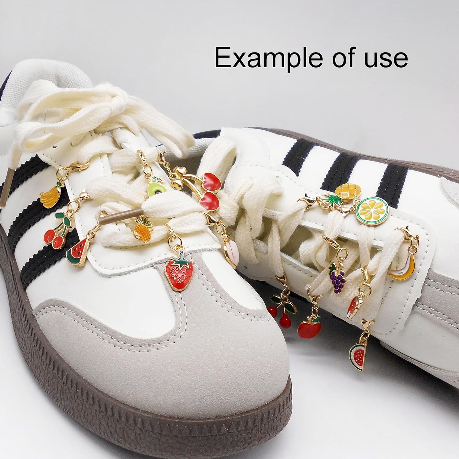 32 Pieces Fruit Charms for Jewelry Making Mixed Lemon Strawberry Cherry Enamel Dangle Pendants with Lobster Clasp for Crocheting Crafts Arts Backpack Decor - Image 8