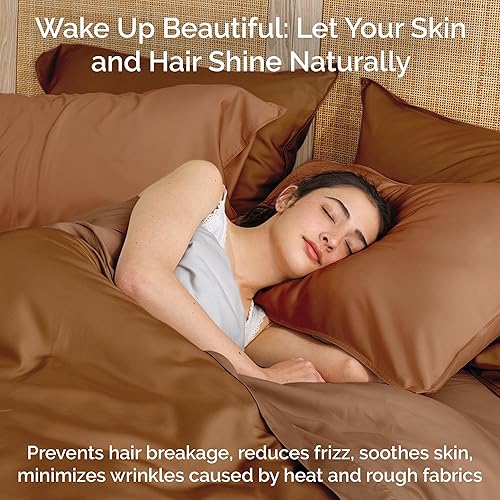 Miniatura 5 de Juego de funda de edredón - Funda de edredón 100% viscosa de bambú, tamaño Queen, 3 piezas de funda de edredón refrescante de lujo para personas que