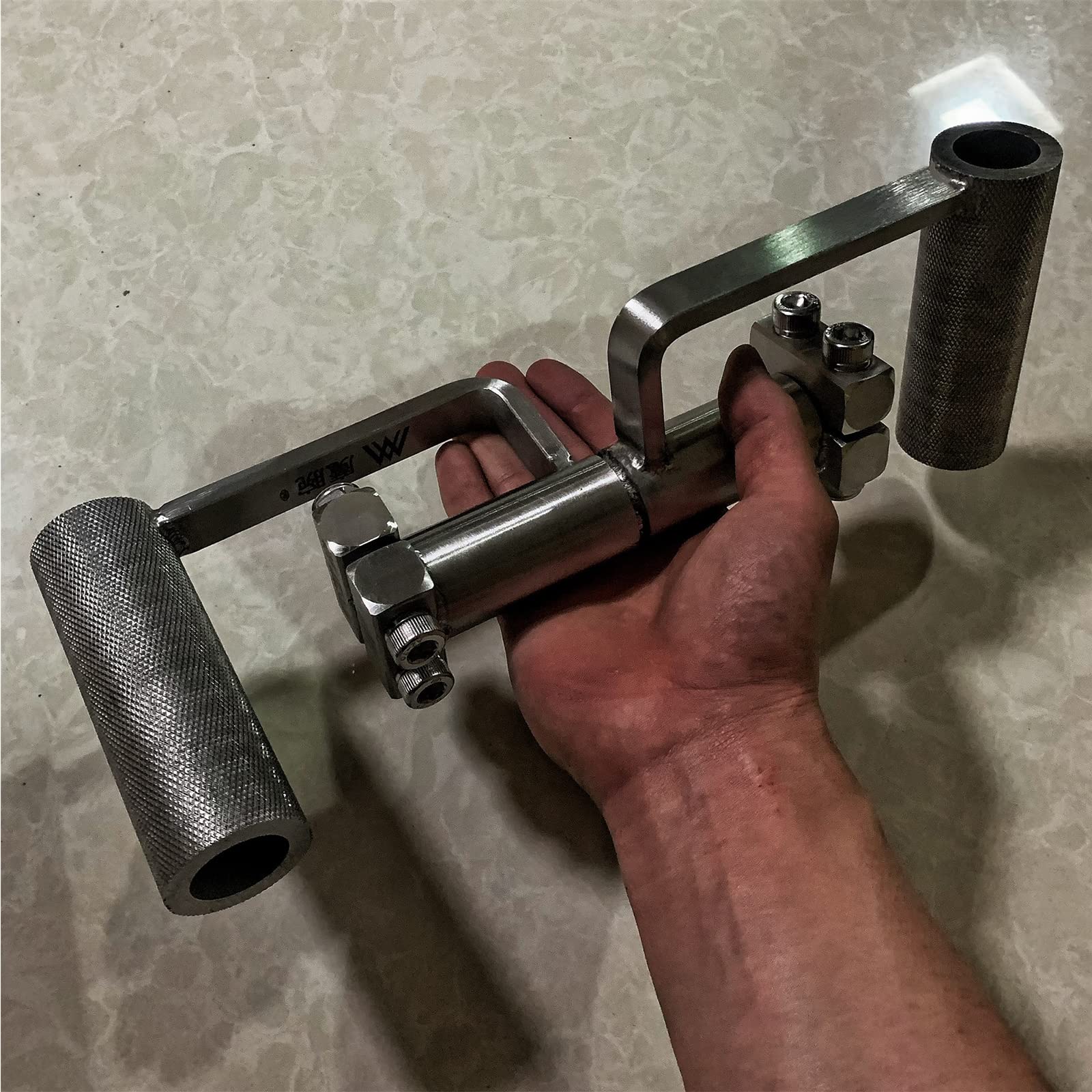 Arm Wrestling Handle, High-Strength Torquer, Portable Wrist Training Device Can Adjust The Weight, Thicken The Forearm, Knurled Non-Slip Pattern for Grip, Wrist, Forearm,