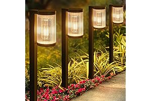 6 Pack Solar Pathway Lights Outdoor Super Bright for Yard Decoration
