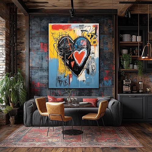 Miniatura 266 de ANRUOXI Graffiti - Lienzo decorativo para pared, diseño abstracto retro, pintura urbana moderna, póster de decoración de pared de zapatos para