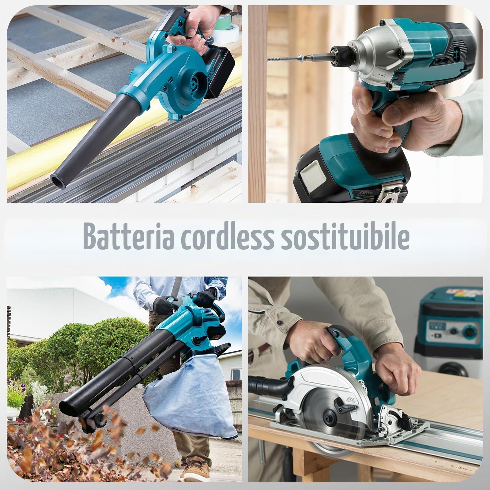 4 batterie da 5,5 Ah per Makita LXT, ASUNCELL 18 V DC18RC, compatibili con tutte le batterie agli ioni di litio Makita 14,4 V-18 V BL1830 BL1850 BL1430