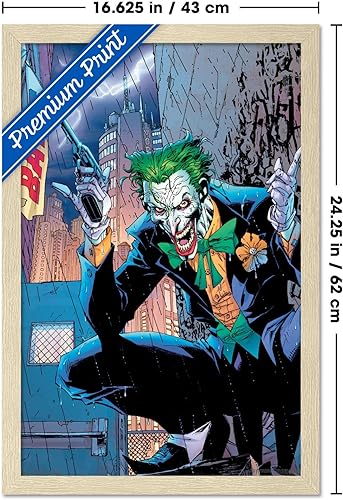 Miniatura 82 de Trends International DC Comics - Póster de pared de The Joker - Bang, 22.375 x 34 pulgadas, versión enmarcada en negro Versión enmarcada Barnwood