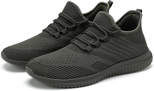 Vista 7 de LCGJR Zapatos deportivos para caminar sin cordones para hombre, tenis de moda, ligeros, para correr, entrenamiento, transpirables, informales