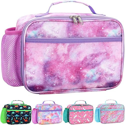 RHCPFOVR Lonchera para niños  Lonchera aislada para niños y niñas, bolsa de almuerzo lavable y lonchera reutilizable a prueba de fugas para la