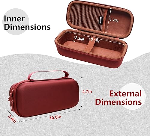 Miniatura 10 de LTGEM Funda para altavoz portátil Bose Soundlink Flex Bluetooth, bolsa de transporte protectora de viaje de almacenamiento duro, azul