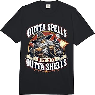 Outta Spells But Not Outta Shells Wizard Meme Quote Comfort Colors Adult Heavyweight T-Shirt