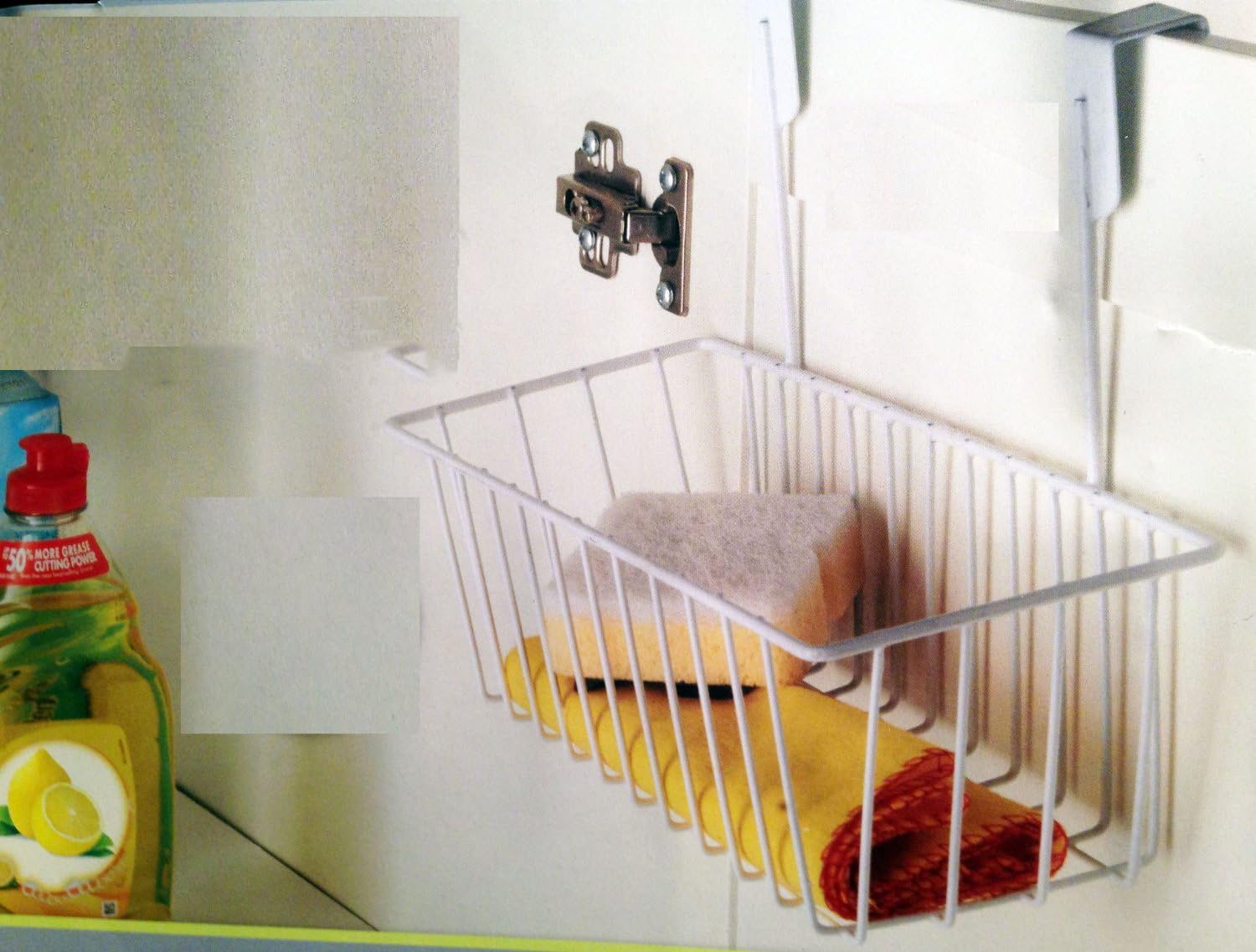 white Over Kitchen Door Storage Basket Amazon.co.uk Home