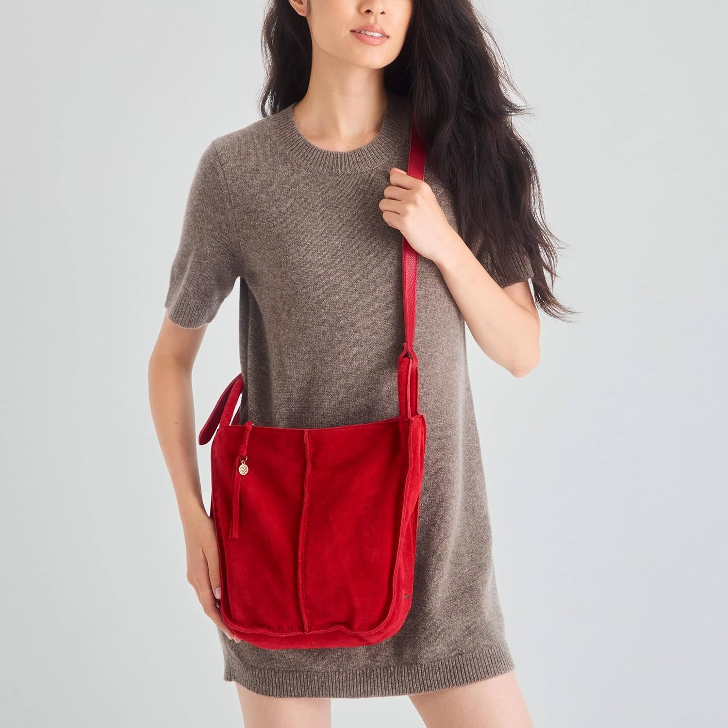 The Sak Los Feliz Crossbody Purse - Women's Leather Handbag For Everyday & Travel - Cross Body With Adjustable Shoulder Strap - Image 2