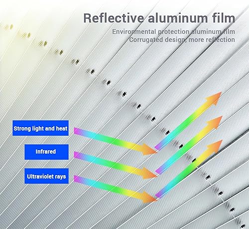 Miniatura 4 de Cortina retráctil para automóvil con protección UV, parasol fresco para parabrisas 2023, parasol extra grande para ventana, persianas delanteras y