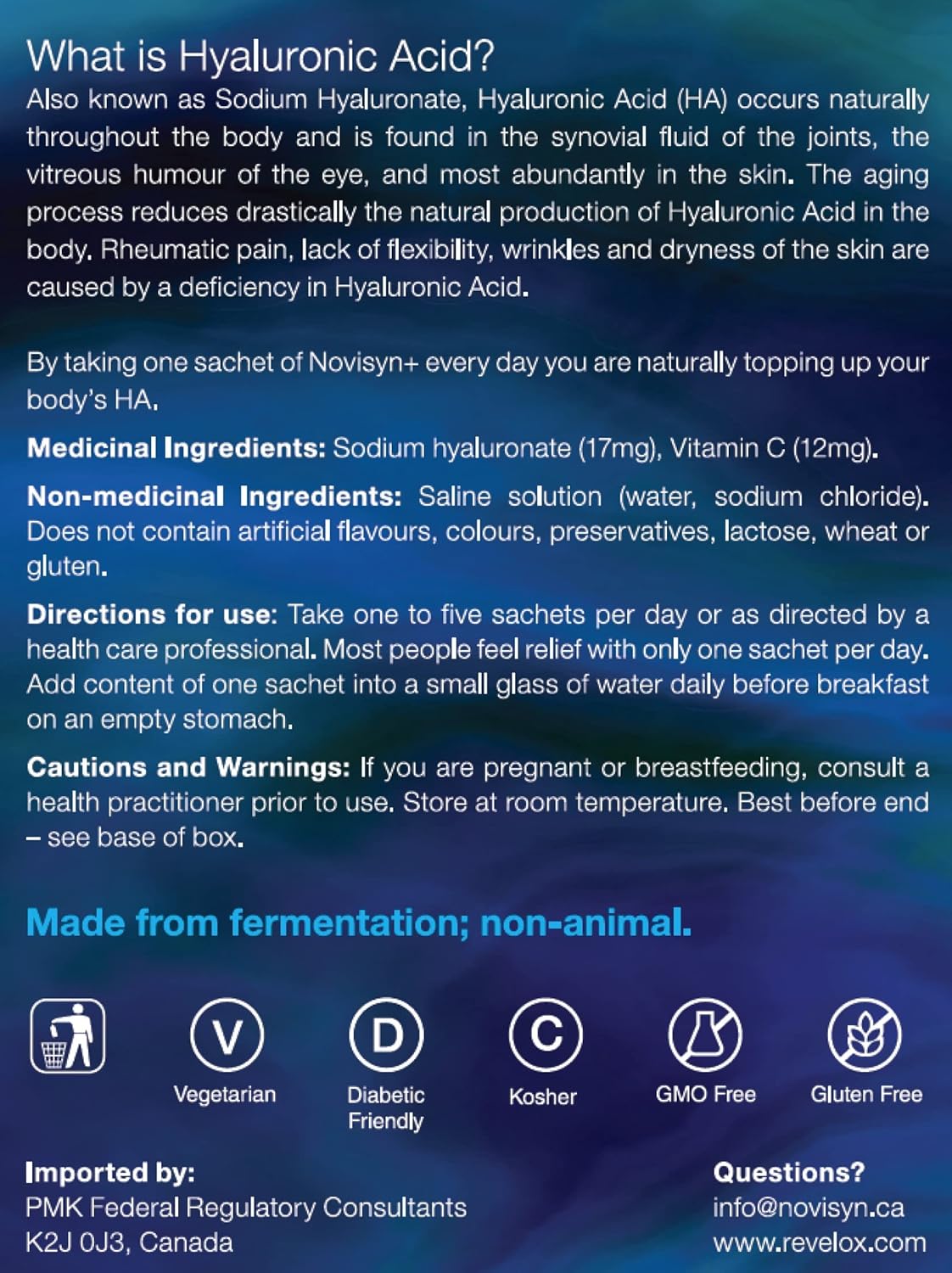 Novisyn+ with Vitamin C 30 x 5ml - Hyaluronic Acid