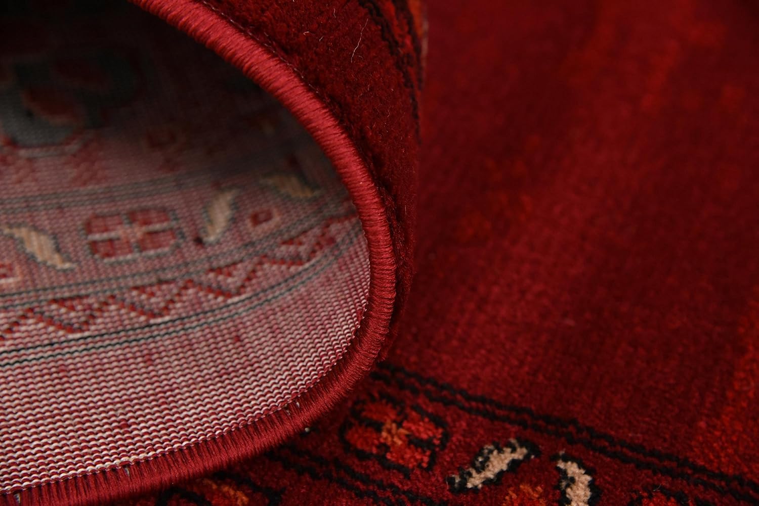 Unique Loom Tekke Collection Alfombra tradicional saturada tradicional sobre teñida, 8 pies 0