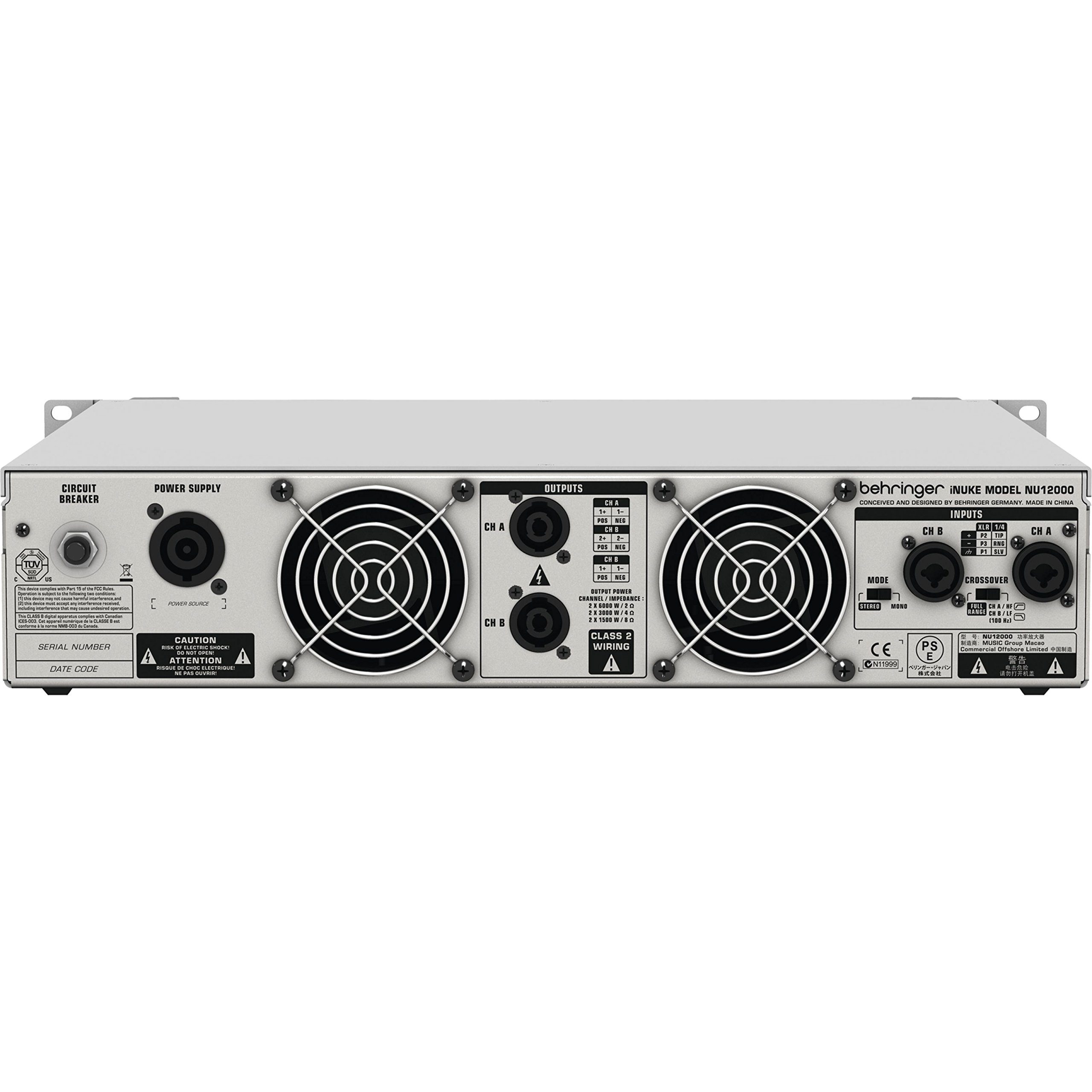 Behringer iNuke NU12000DSP Amplificateur de sono 2 canaux