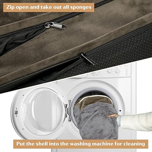 Miniatura 5 de Camas ortopédicas impermeables de espuma para perros extra grandes, cama para perros XL con refuerzo, cama lavable para perros, sofá cama para