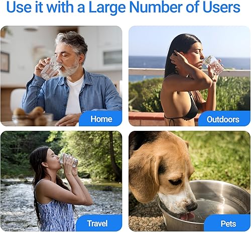 Miniatura 8 de Filterlogic Filtro de agua certificado NSFANSI 372, repuesto para elementos de purificación Berkey BB9-2 Black y sistema de filtro de gravedad