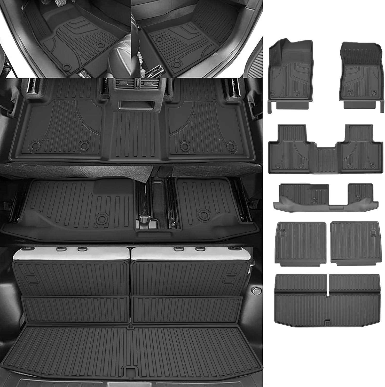Floor mats and cargo liner for 2022-2025 Mitsubishi Outlander (non-PHEV/Sport) - custom fit