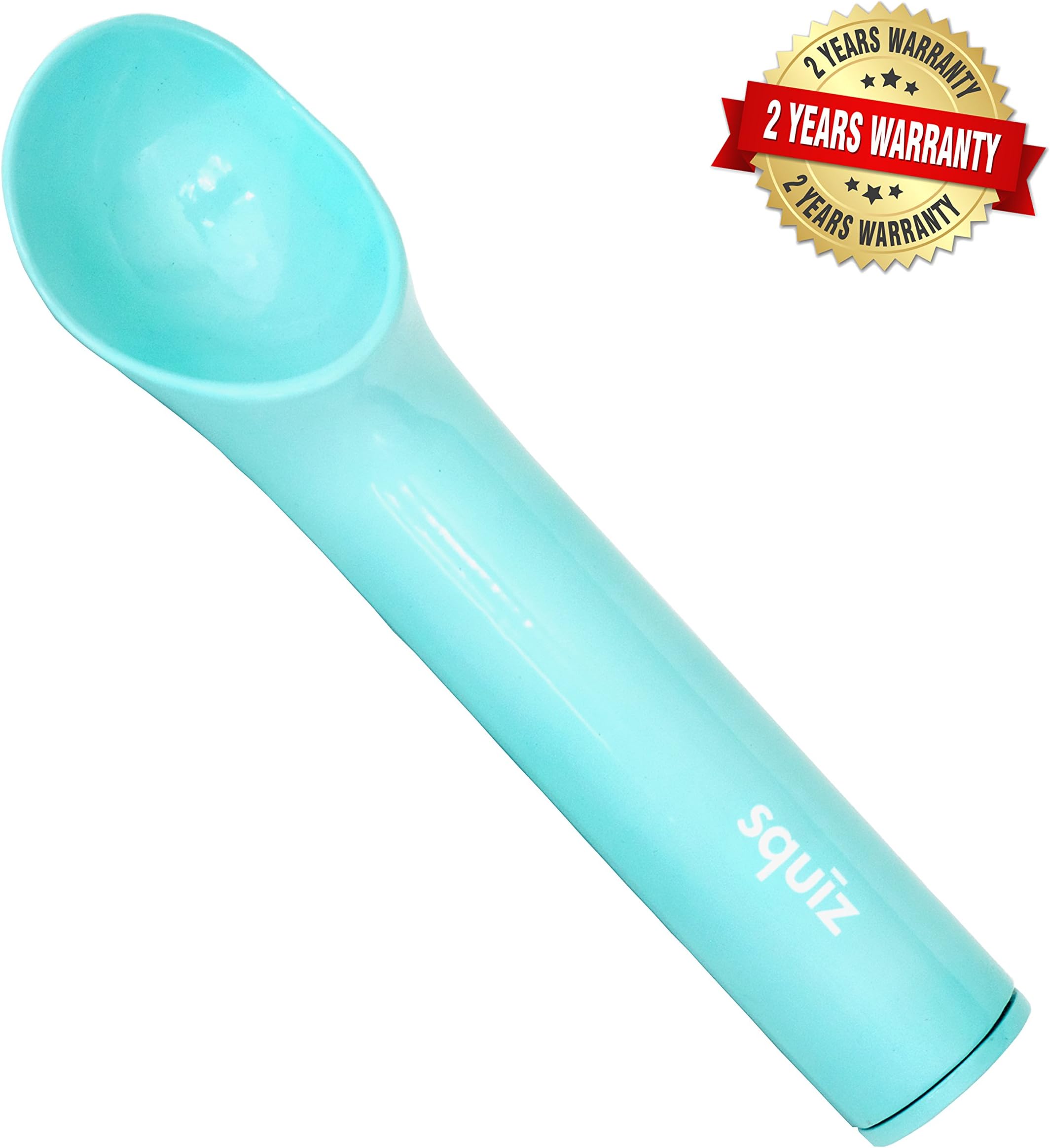 Best Nonstick Ice Cream Scoop, Beautiful Anti Freeze Unique Scoop for All Your Ice Cream Desserts, FREE RECIPE INCLUDED, Perfect Ice Cream Gift by Squiz