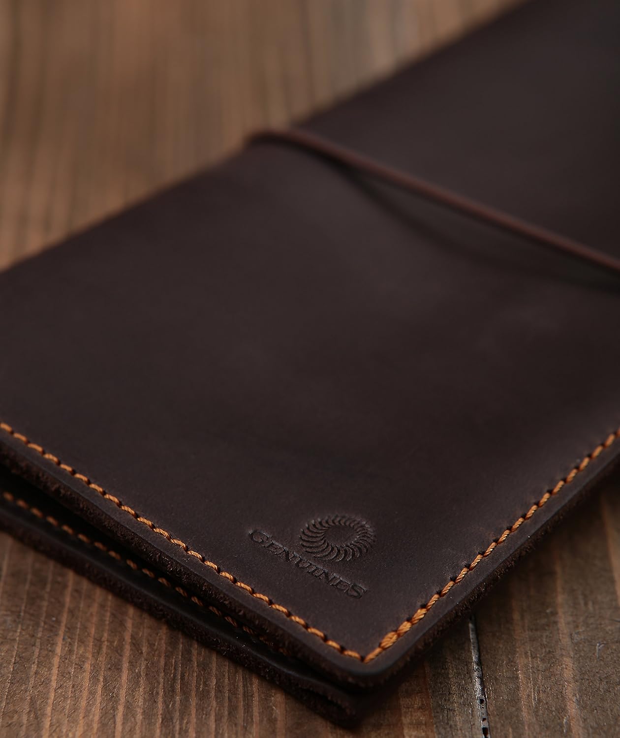  | Genuines Long Leather Travel Wallet – Boarding Pass Passport Holder with Strap | Passport Wallets