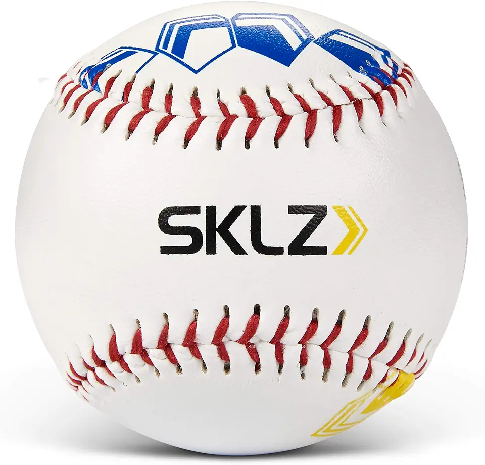 SKLZ Pitch Training Baseball with Finger Placement Markers, White, 1 product image