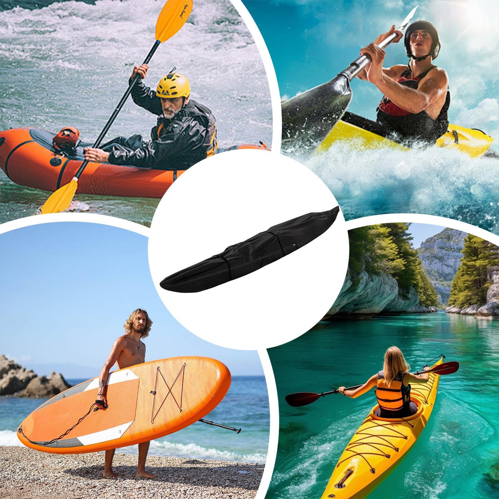 Housse De Canot - Housses de Paddle Imperméables Résistantes au Vent - Accessoires Portables Anti-Poussière pour Lac Camping Plage Adulte Hiver Été