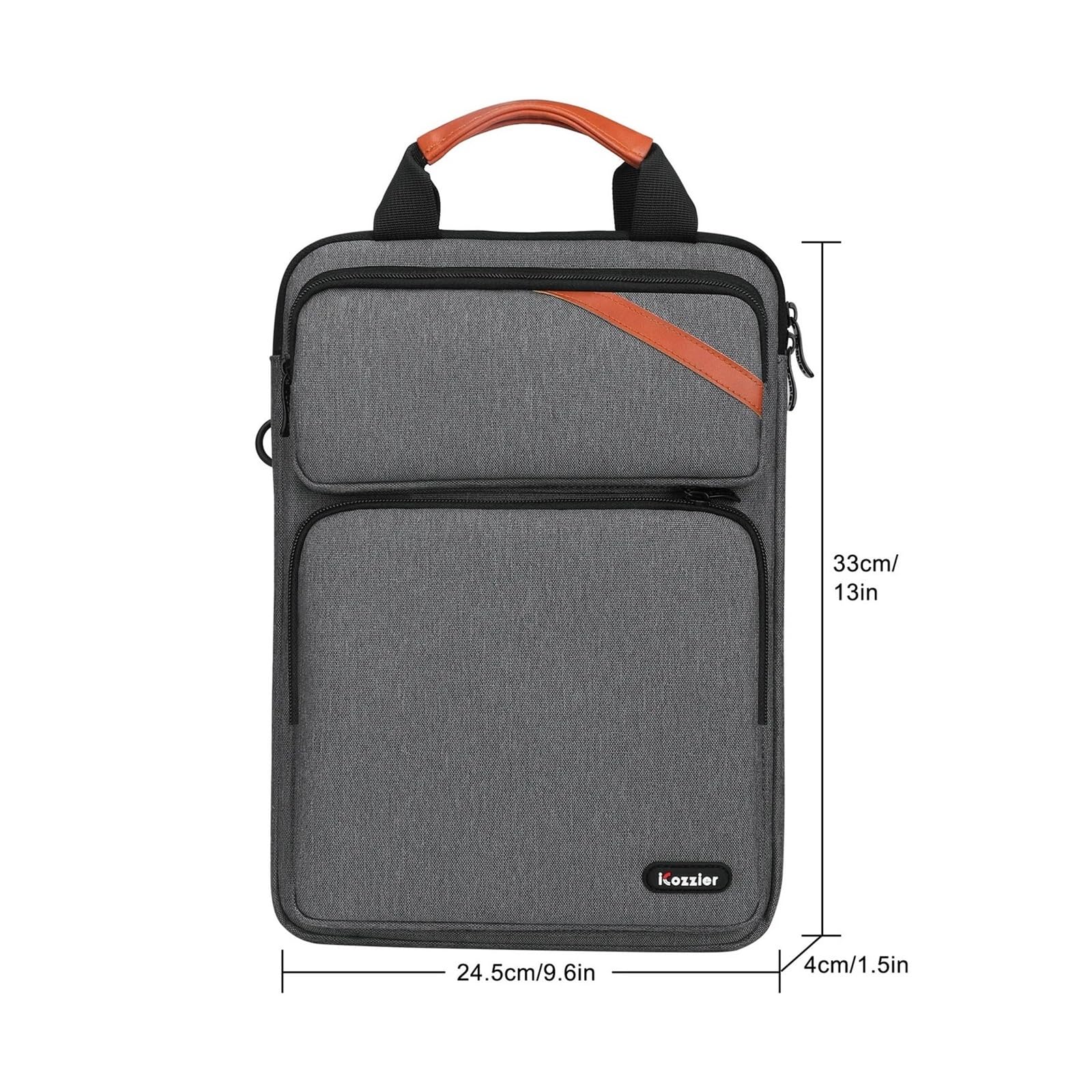 Ufficio Borsa a tracolla for laptop da 13,3 pollici Custodia for tablet Valigetta for pendolarismo aziendale Zaini a spalla di grande capacità Cartella