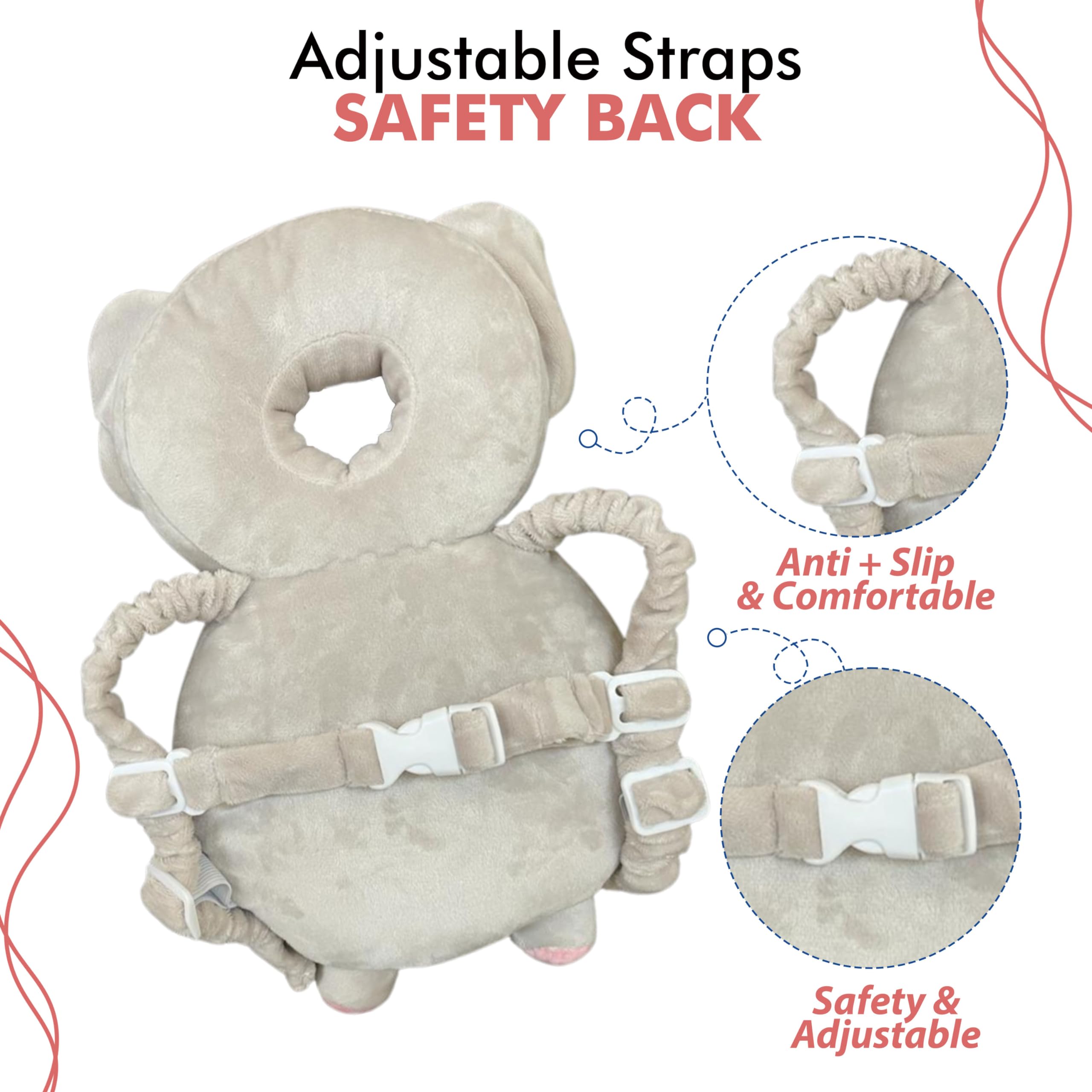 Dakos Animal Shaped Head Protector for Baby Safety, Head Safety Pad, Toddler Baby Head Protection Gear, Infant Back Protector (MFP324) 3