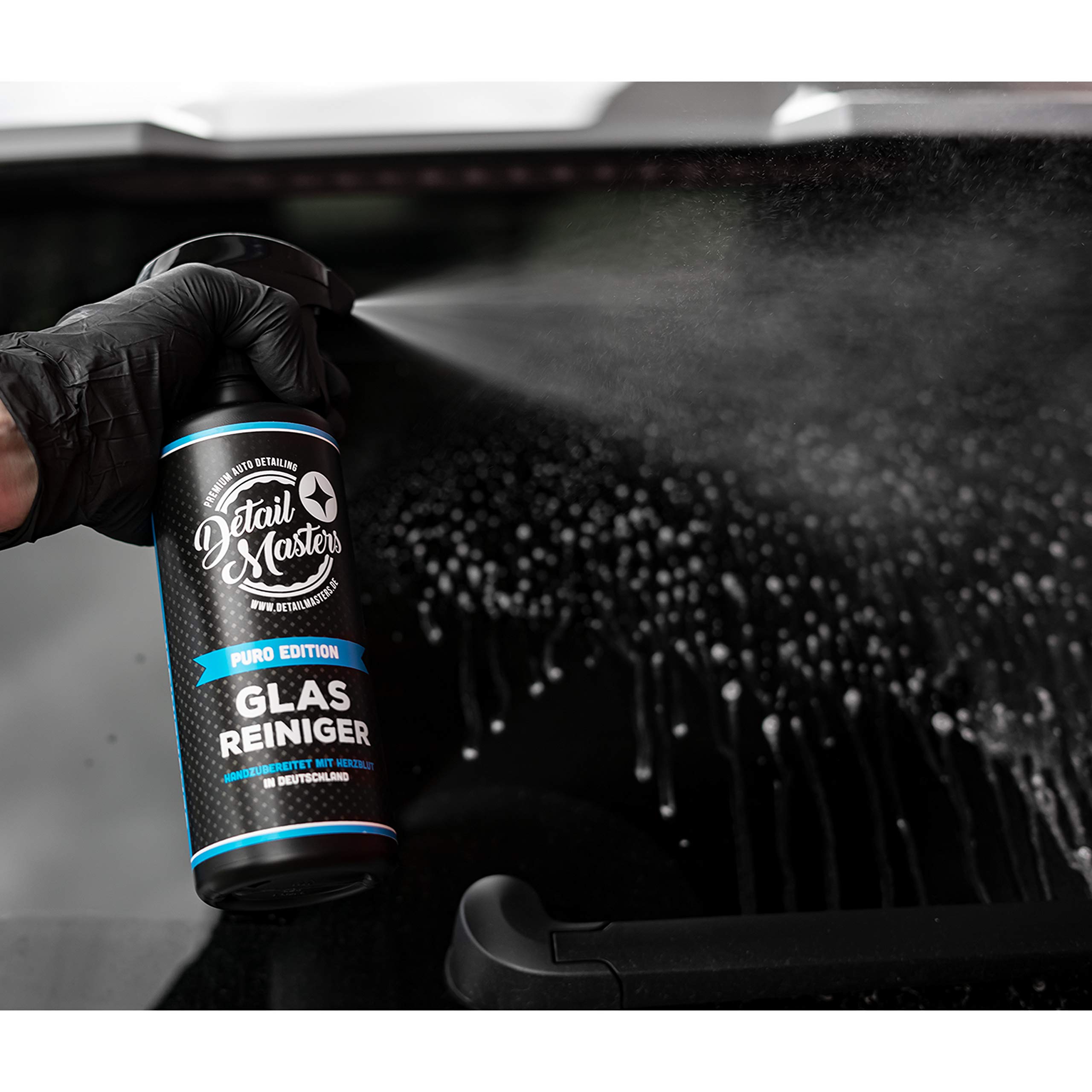 Detailmate Auto cura Set – DetailMasters – Detergente per la cura dei cerchioni, auto-shampoo, secchio per la pulizia del vetro, sigillante, pulizia interna